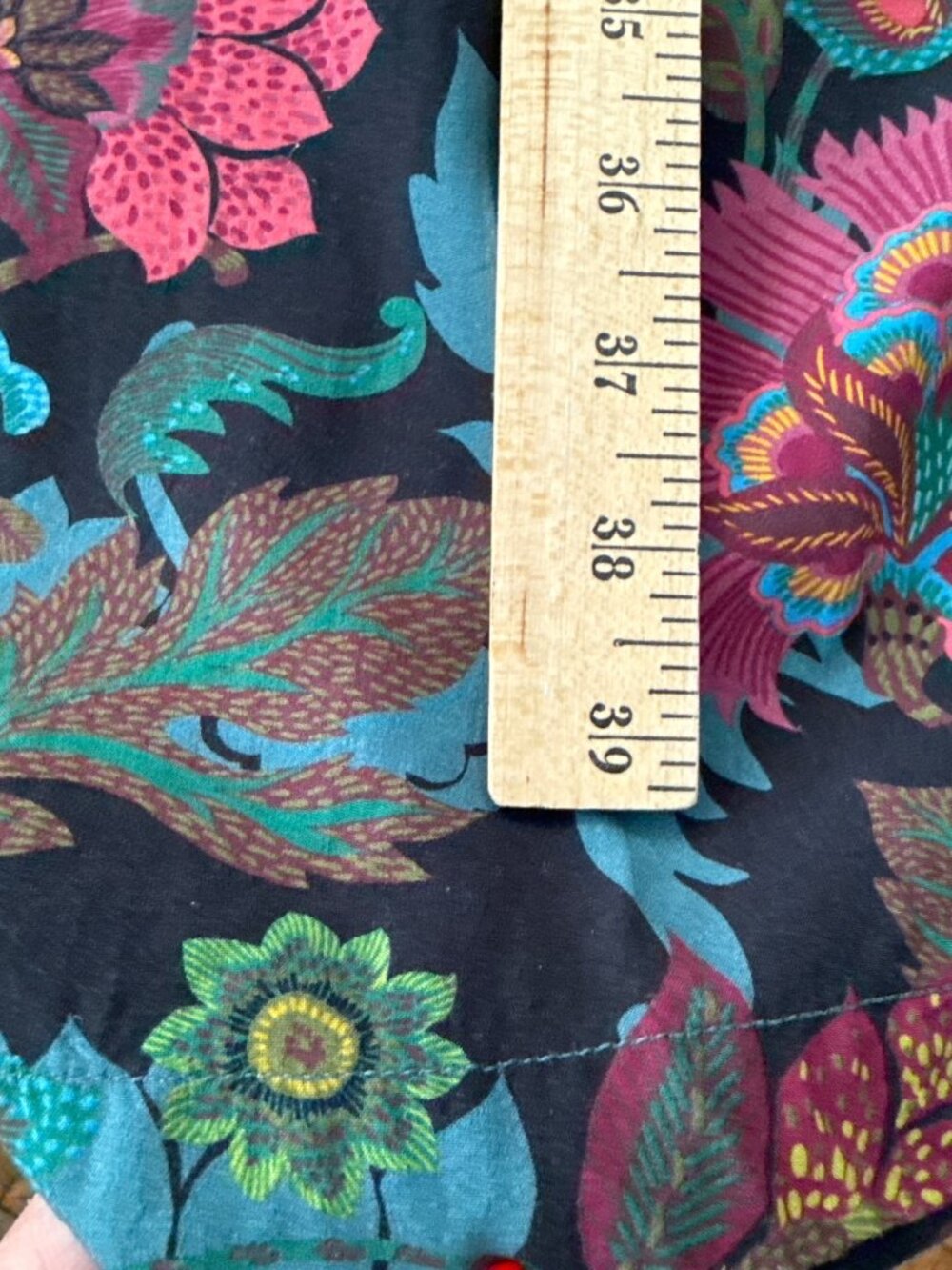 Sundance Edo Paisley Floral Palazzo Wide Leg Bohemian Pants Size Medium - Picture 7 of 15